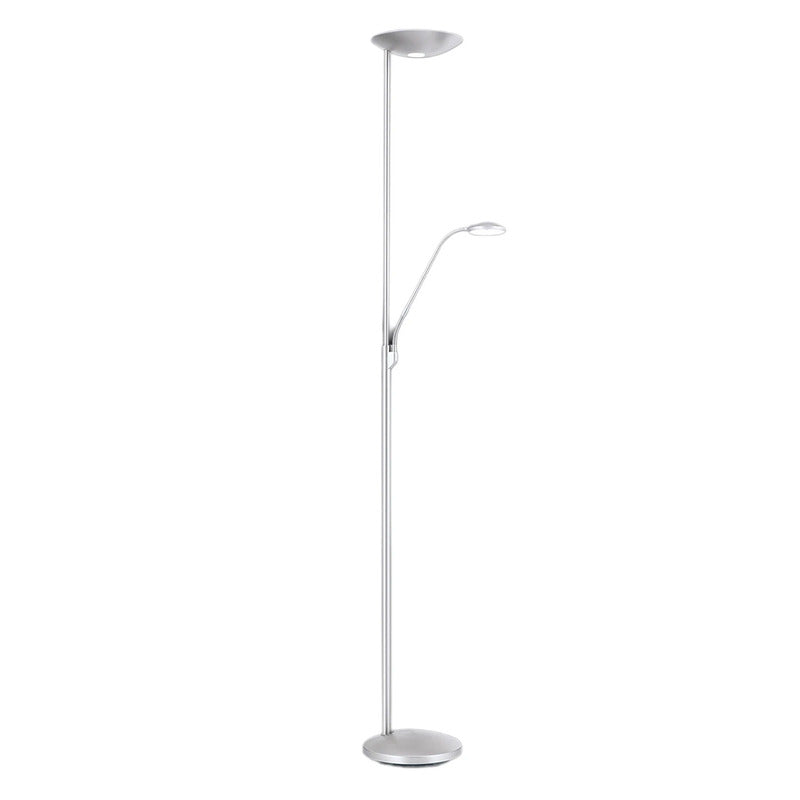 Cobra Deckenfluter Stehlampe LED Leselampe Nickel Lampe Leuchte Schalter Dimmbar - 9003090257485