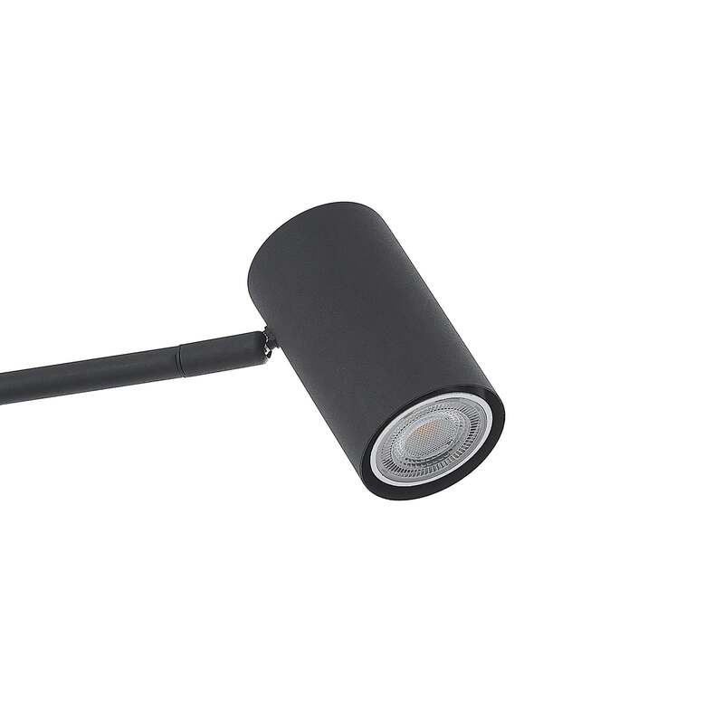 Lindby Stehleuchte Sanad LED Stehlampe Lampe schwarz 140cm Metall GU10 Leuchte - 4251911703146