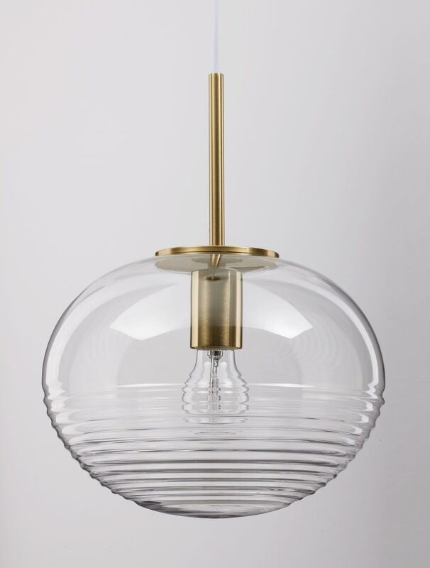 Nova Luce Pendelleuchte Hängeleuchte MAEVE E27 LED Gold Glas Aluminium dimmbar - 5212017431233
