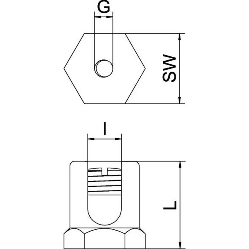 Erdungsanschluss Erdungsschraube Schraube Obo Bettermann Metall 25mm 50 Stück - 4012196049080