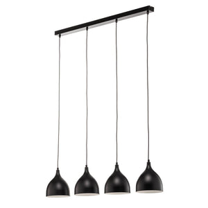 B-Ware Luminex Hängeleuchte Pendelleuchte Nanu Deckenlampe vierflammig schwarz lang