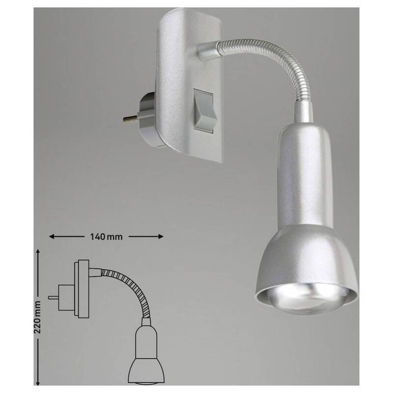Briloner Wandleuchte Titan E14 25W LED Wandlampe Lampe dimmbar flexibel 22cm - 4002707149002
