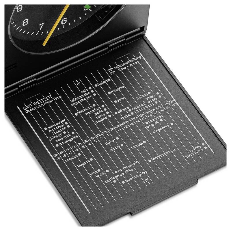 Braun Quarz-Klappwecker analog mit Crescendo-Alarm schwarz 7.2x7.8x4.1 cm - 4007218677044