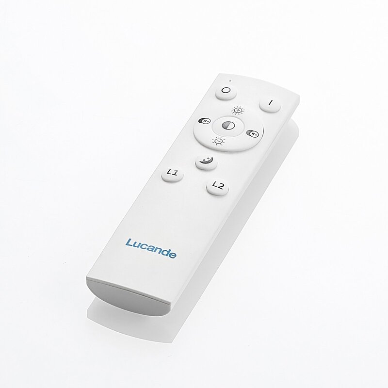 Lucande Deckenlampe Deckenleuchte LED silber Noud Eisen Aluminium Kunststoff dim - 4251096597660