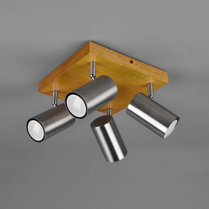 Trio Lighting Deckenstrahler Deckenspot Marley Nickel matt Strahler Esszimmer - 4017807488036