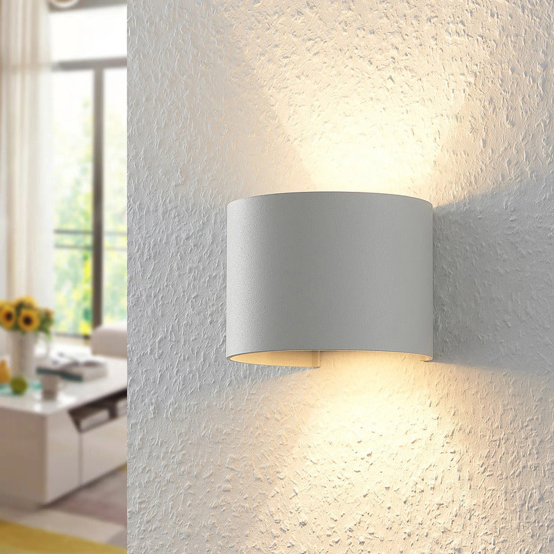 Arcchio Wandleuchte Zuzana LED Wandlampe dimmbar Aluminium weiß 13cm breit - 4251096545142
