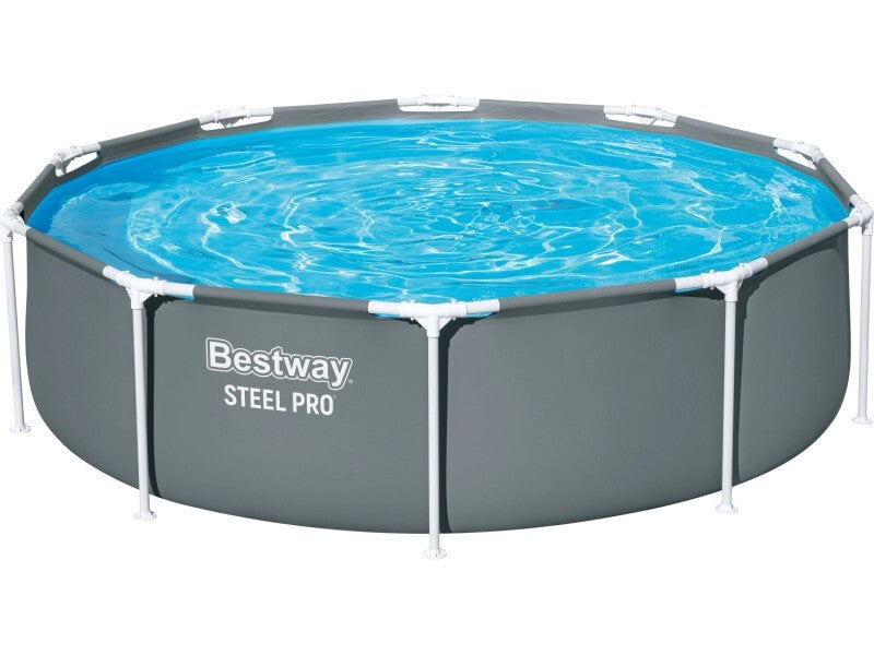 Bestway Steel Pro Standpool Ø 305cm Höhe 76cm grau mit SealLock-System Garten - 6927088818409
