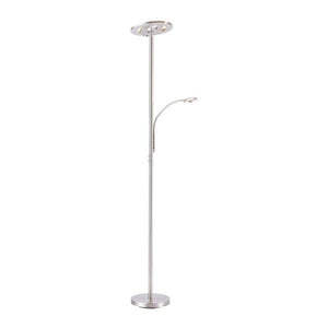 B-Ware LOLA Smart Deckenfluter Stehlampe LED Leselampe silber opal WLAN Fernbedienung