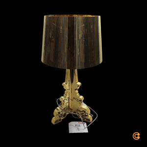 B-Ware Kartell Tischleuchte Lampe Bourgie LED Gold Schalter Dimmer Höhenverstellbar