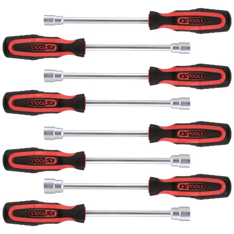 KS Tools Schraubendreher Set Werkzeug Set Chrom Vanadium ergonomisch 8 Teile - 4042146214695