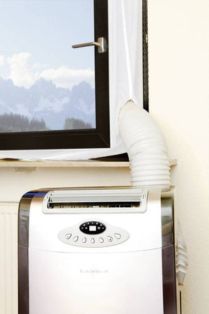 B-Ware Klima1stKlaas Warmluftstopper für Klimaanlage Monoblock Window Quick 400 cm Weiß