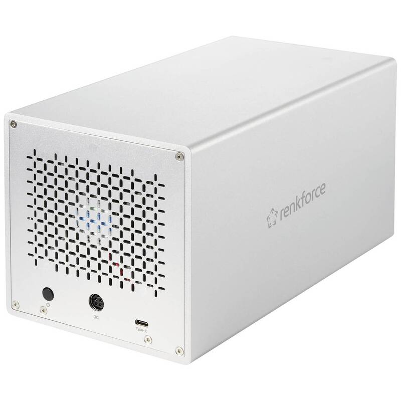 Renkforce RF-5587610 SATA-Festplatten-Gehäuse Anzahl Festplatteneinschübe: 4 Bay - 4064161246826