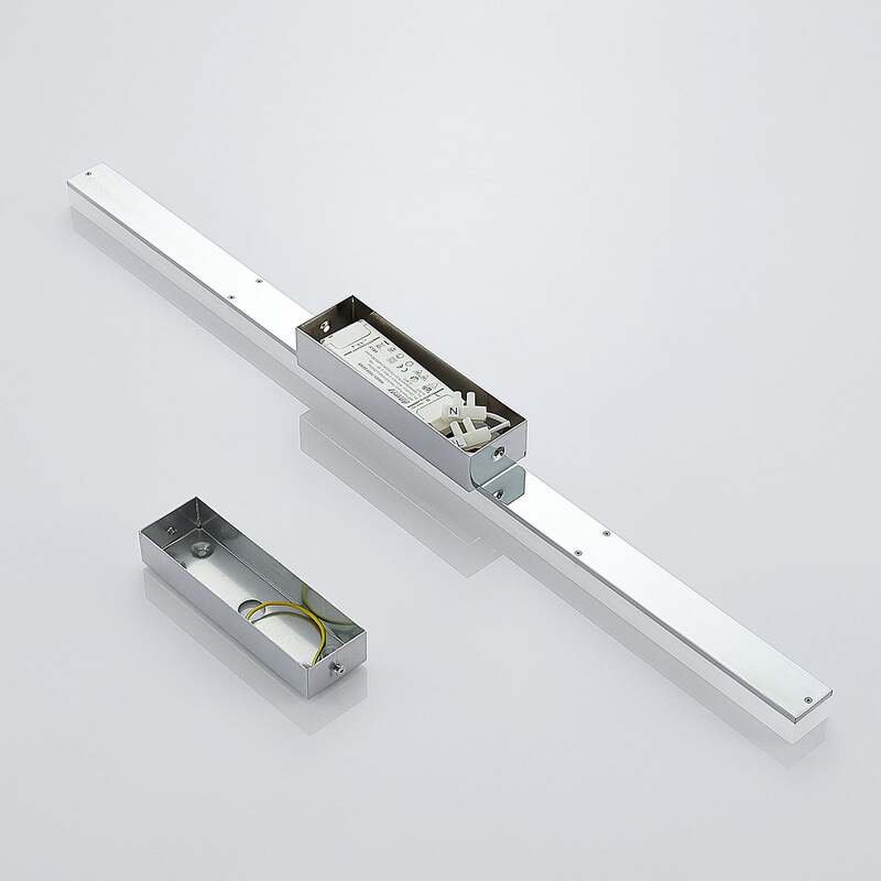 Lindby Deckenleuchte Levke LED Lampe dimmbar IP44 Badezimmer Leuchte 75cm weiß - 4251096537598