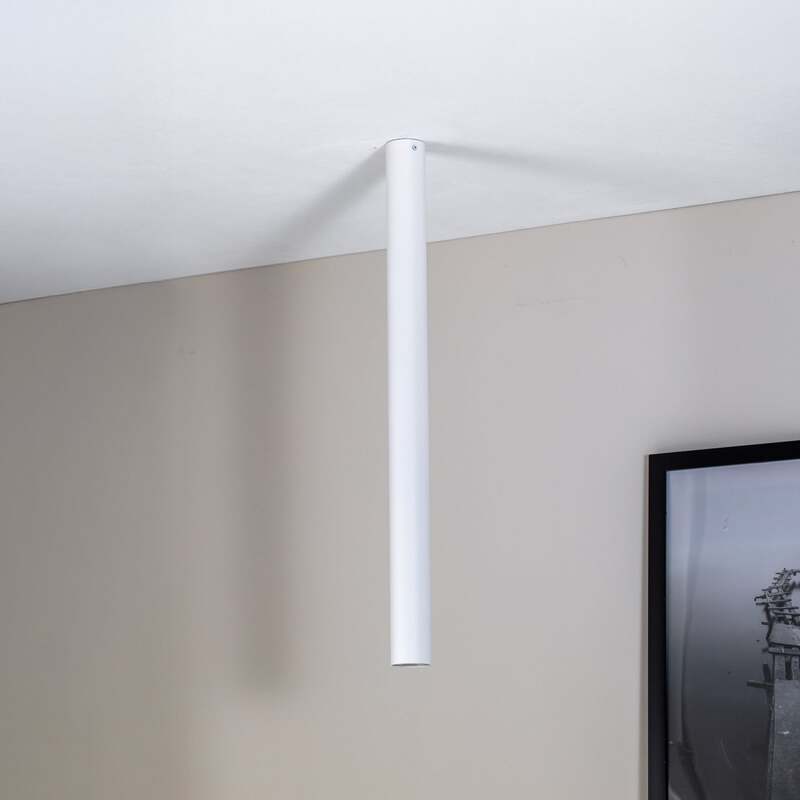 Deckenstrahler Lampe Strahler Tecno 1XXL Stahl weiß GU10 LED dimmbar 80 cm - 5901738928701