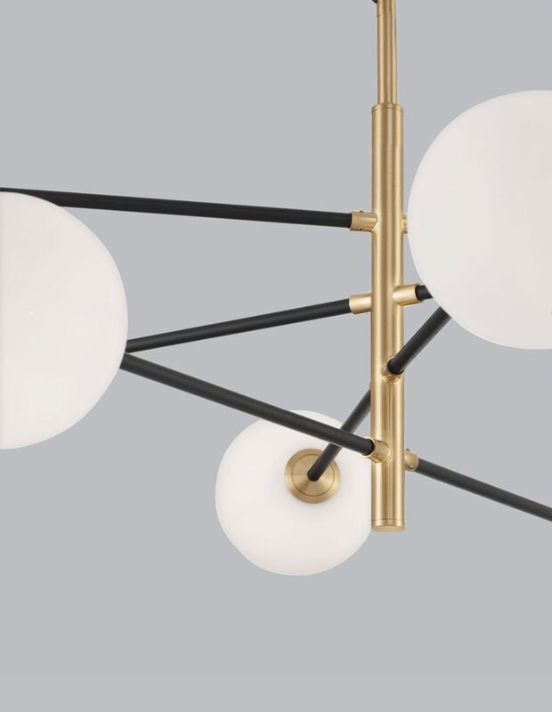 Nova Luce Pendelleuchte Hängeleuchte VITRA LED Gold Glas Metall SIEHE TEXT/FOTO - 5212017424037