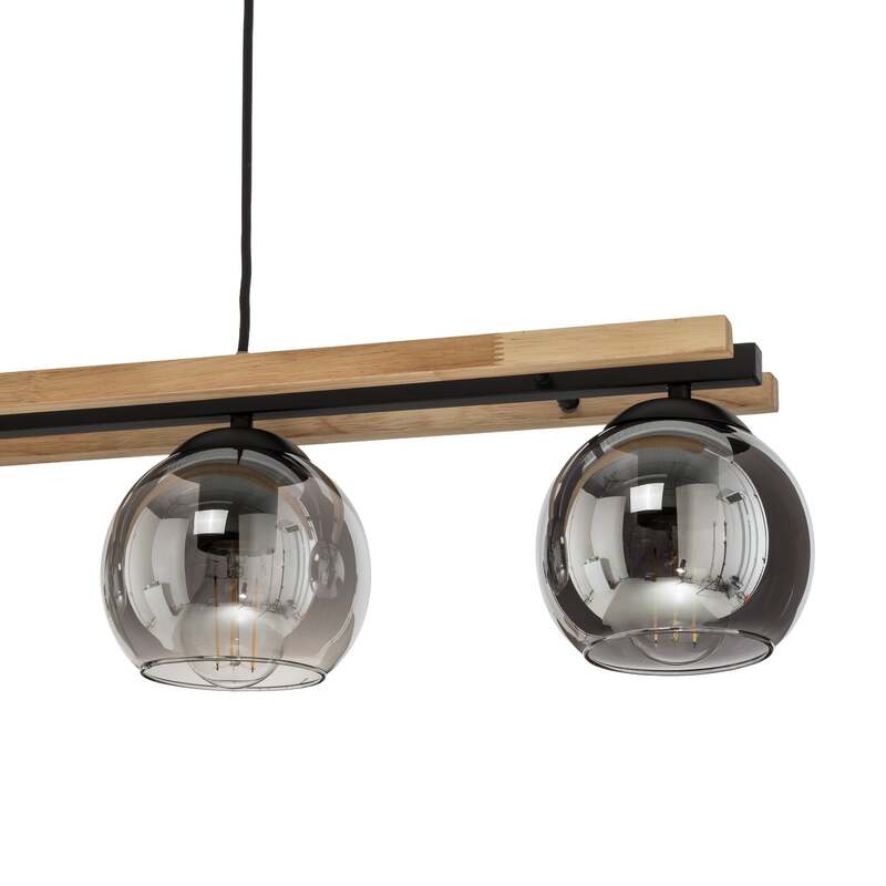 Lindby Hängelampe Hängeleuchte Enrique LED Pendelleuchte Lampe 4-flammig grau - 4251096596717