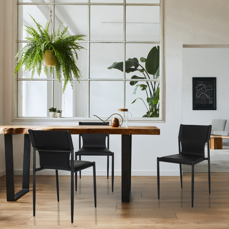 Besucherstuhl ELLON V Kunstleder schwarz 4-Fuß-Stahlgestell hjh OFFICE - 4064323038979