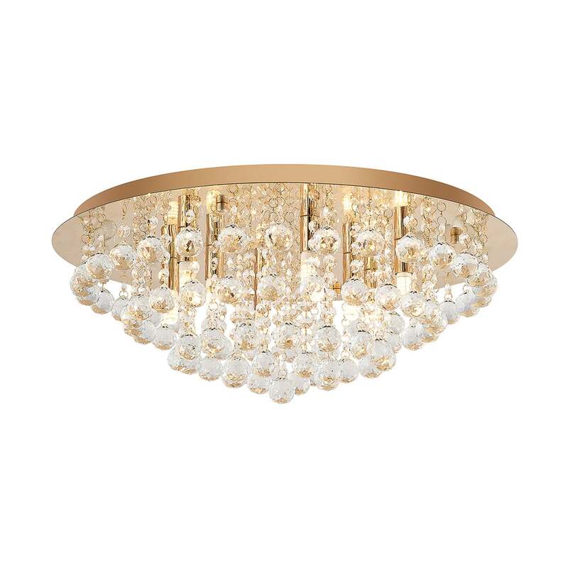 Lindby Gillion Deckenlampe Hängelampe Deckenlicht Wohnzimmerleuchte G9 8-flg 953 - 4251096590050