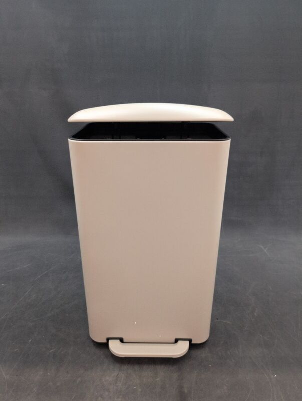 Mülleimer CLEAN BEVA 30L beige hjh OFFICE mit Soft Close Deckel 62cm hoch - 4064323107361