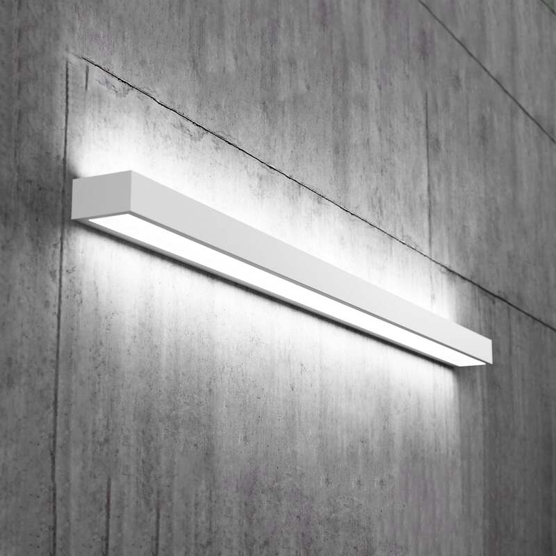 LED Wandleuchte Mera 120 cm weiß Lampe Leuchte 4000K Energieeffizienz IP20 - 5903148515243