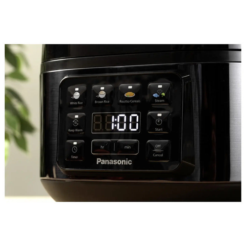 Panasonic Reiskocher Reisekocher Fuzzy-Logic BPA-frei 1,5l schwarz tragbar 770W - 5025232983728