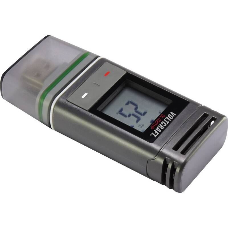 Voltcraft DL-220THP Multifunktioneller Datenlogger -30 bis +60 °C PDF Funktion - 4016139081298