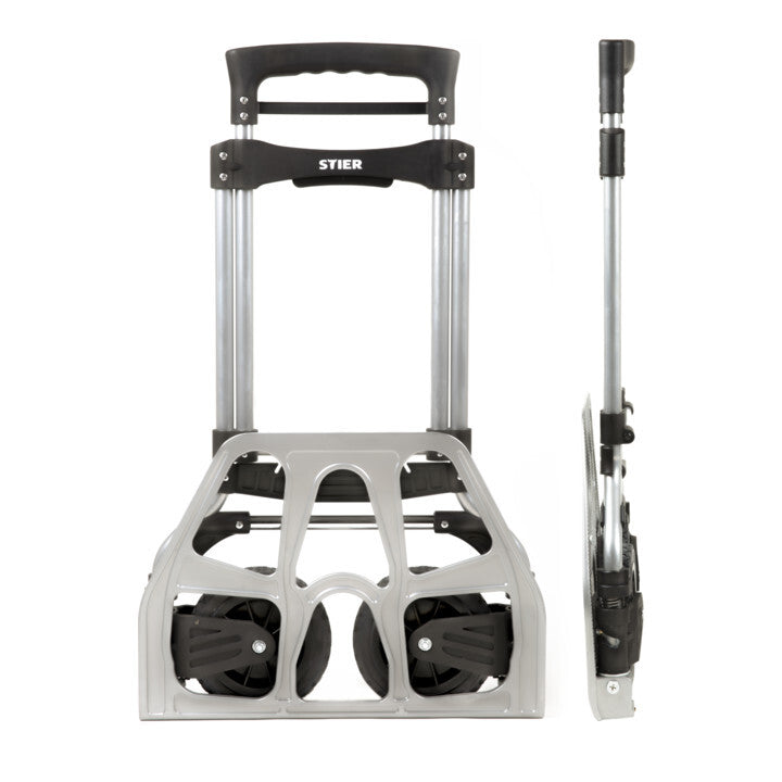 STIER Sackkarre klappbar Aluminium Transportwagen 120 kg Tragkraft 6,2 kg leicht - 4260439004758