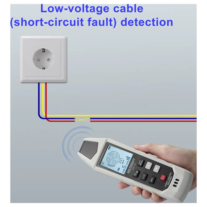 Voltcraft Leitungssuchgerät LSG-20 Leitungssucher Kabelsuchgerät 480V CAT III - 4064161497044