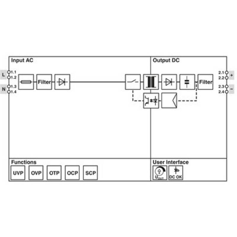 Phoenix Contact Hutschienen-Netzteil 24V DC 2.5A 60W Adapter IP20 1 Ausgang weiß - 4055626890227