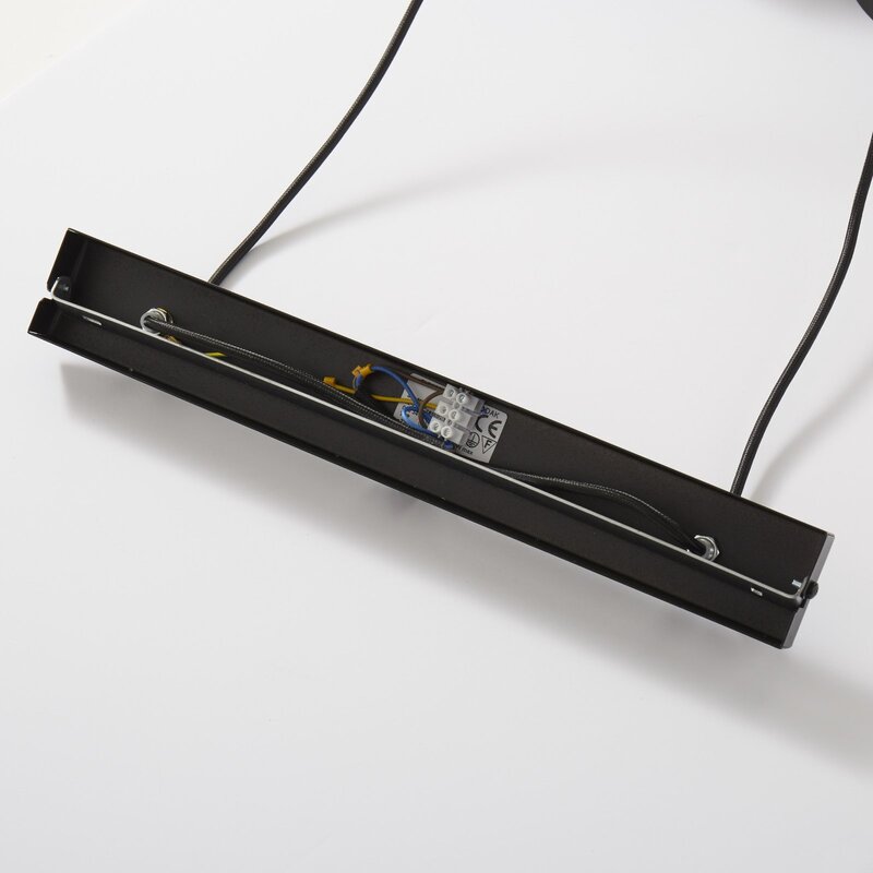 Euluna Hängeleuchte Hängelanpe Lampe Leuchte linear zweiflammig schwarz Stahl - 5902335263998