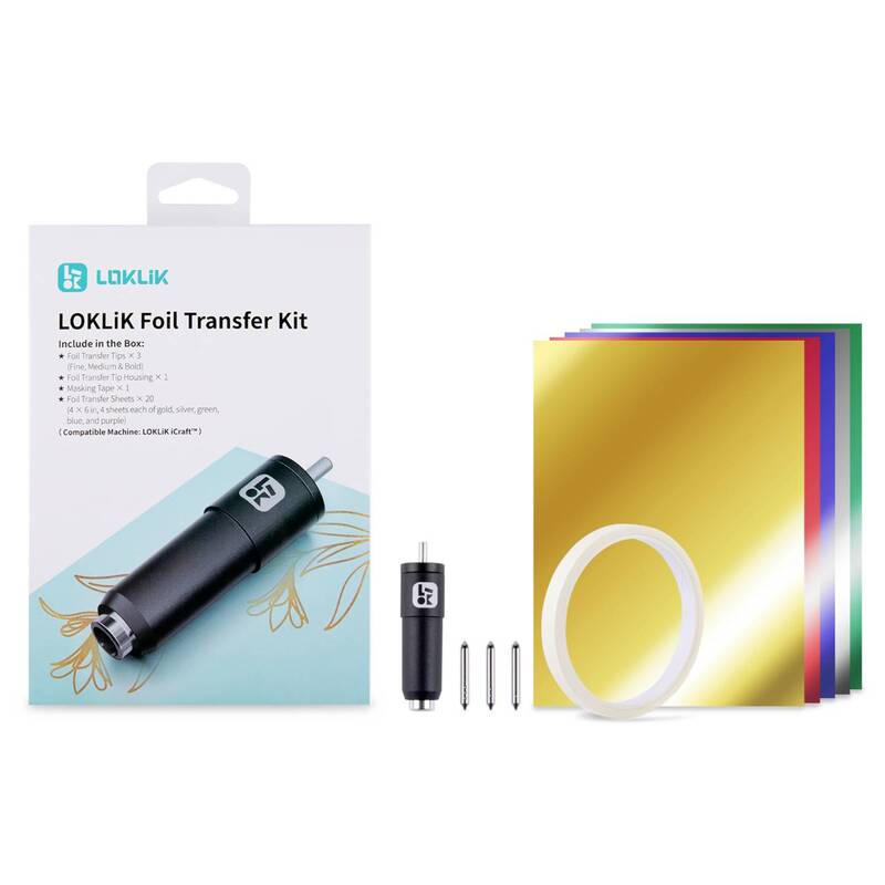 LOKLiK SG-KZJPJ-0021-US-L-B2B Craft Cutting Machine Supply Foil Transfer Starter Kit - 6977144240538