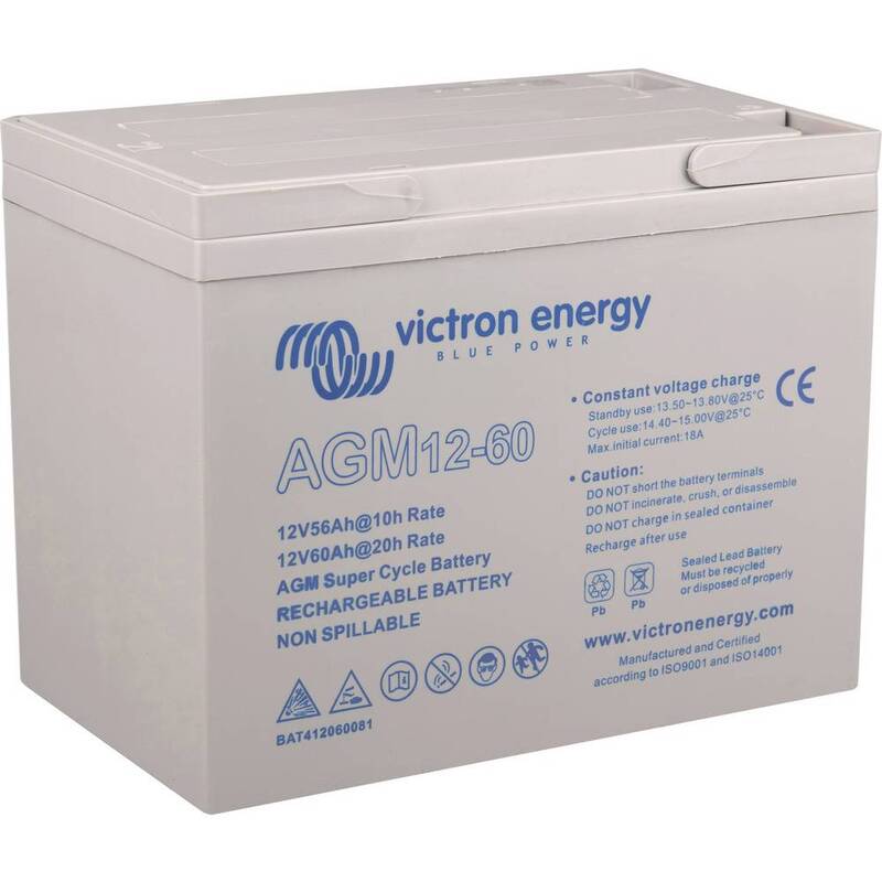 Victron Akku Batterie Solar Bleiakku Deep Cycle 60Ah 12V Solarakku Stromspeicher - 8719076037149