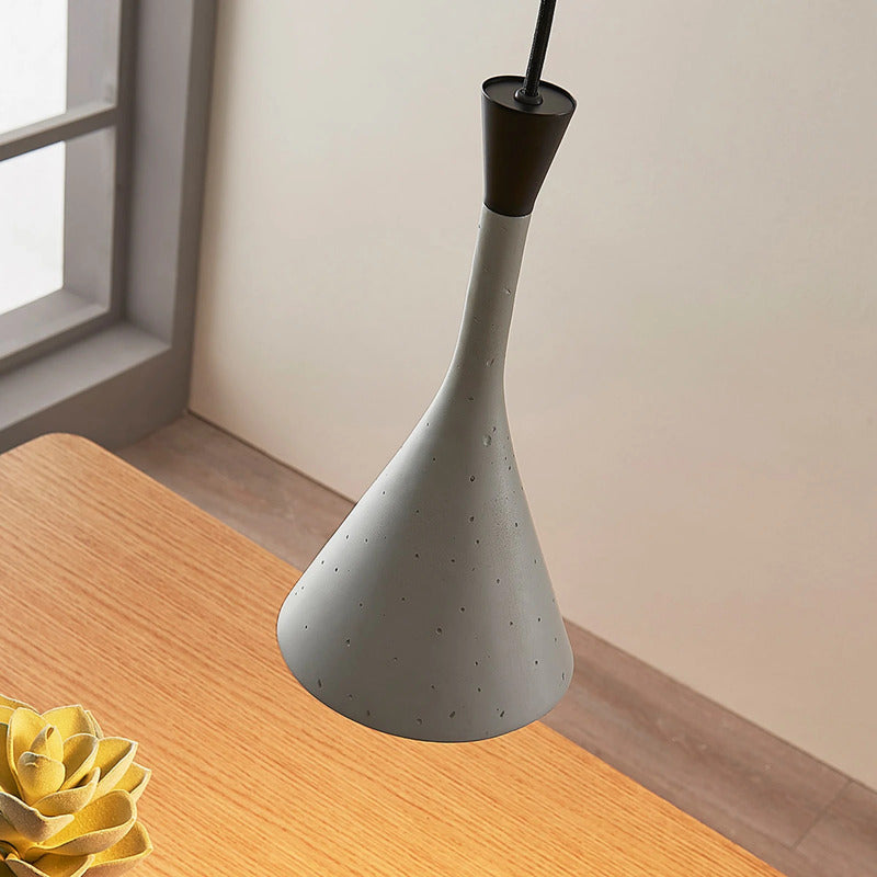 Lindby Hängelampe Hängeleuchte Flynn LED Pendelleuchte dimmbar betongrau Ø16cm - 4251096546026