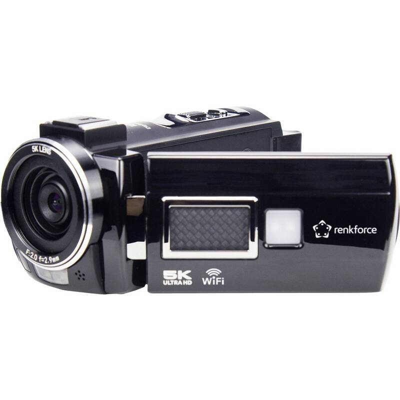Renkforce RF-DV-200 5K Camcorder 8MP 256GB 16x Zoom 7,6cm Display Schwarz - 4064161335827
