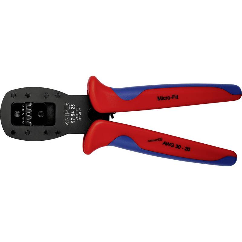 Knipex Crimpzange Zange Micro-Fit 97 54 25 für Miniaturstecker brüniert 190 mm - 4003773079859
