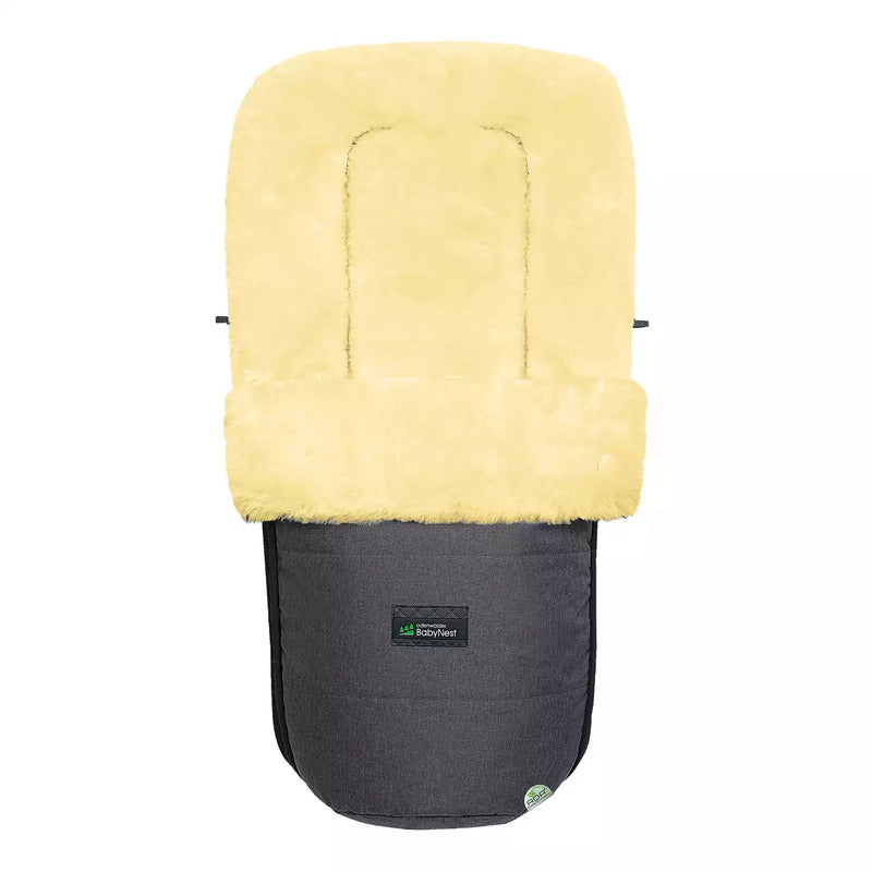 Odenwälder Fußsack Wintersack Leon Lammfell Kinderwagen Anthrazit Extra Warm - 4005226205457