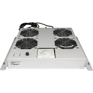 D-Ware Intellinet Netzwerkschrank-Lüfter 19 Zoll 4 Lüfter 1 HE grau 240V 49dB Stahl