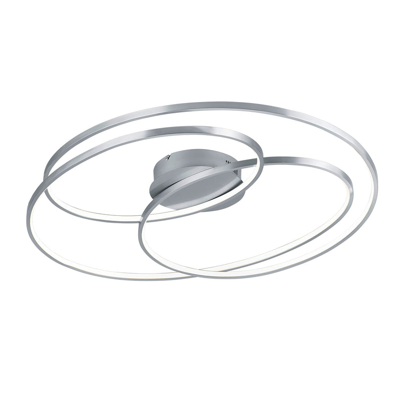 Trio Lighting LED-Deckenlampe Leuchte Gale Deckenleuchte 80cm nickel matt - 4017807452617