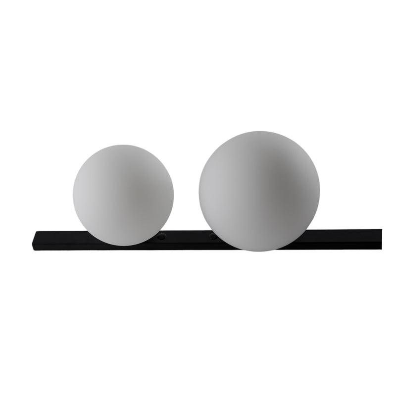 Wandleuchte Garda 2 schwarz LED Wandlampe Leuchte dimmbar Metall Glas 2-flammig - 5904798656478