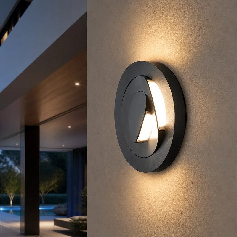 Lutec Außenleuchte Wandleuchte Moov LED Gartenlampe anthrazit IP54 68x21cm - 6939412016436