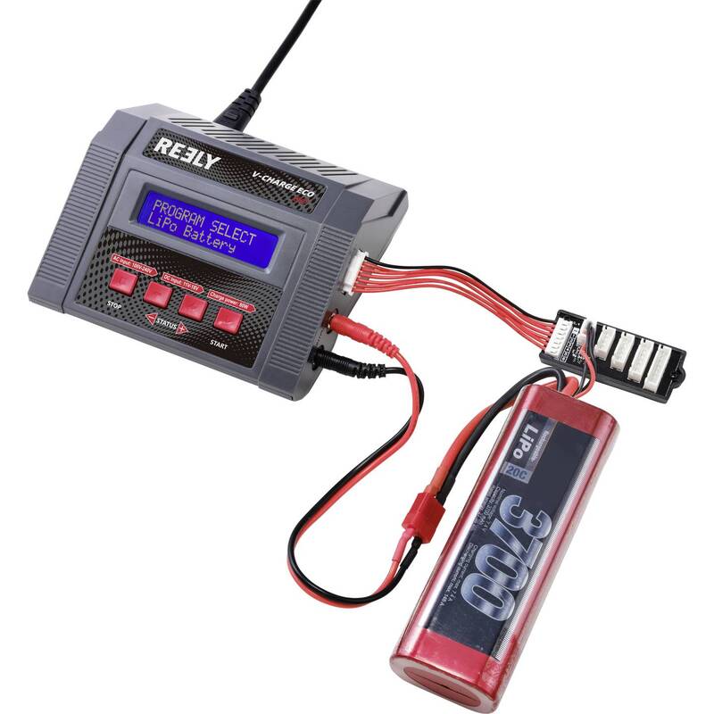 Reely Modellbau-Multifunktionsladegerät V-Charger ECO 80 10A Blei NiMH LiPo - 4064161206776