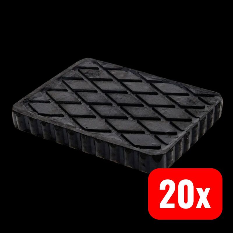 KS Tools Gummiauflage Voll-Gummi 160x120x20mm für Hebebühnen Reifenservice 456g - 4042146912010