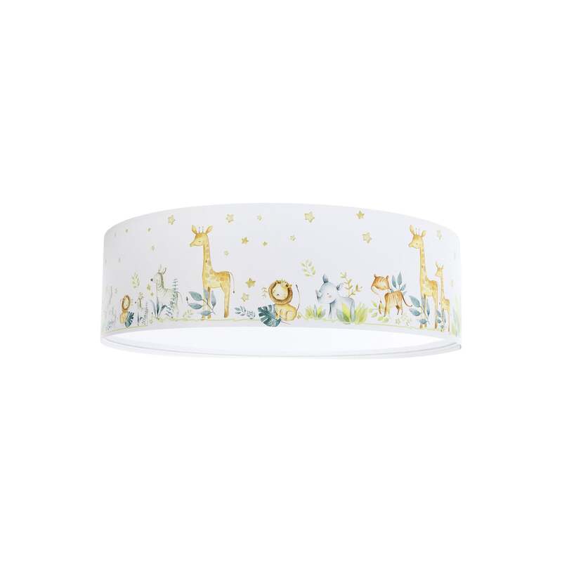 Euluna Kinderzimmer-Deckenleuchte Max Ø 50 cm dimmbar bunt weiß Metall PVC - 5906742026016