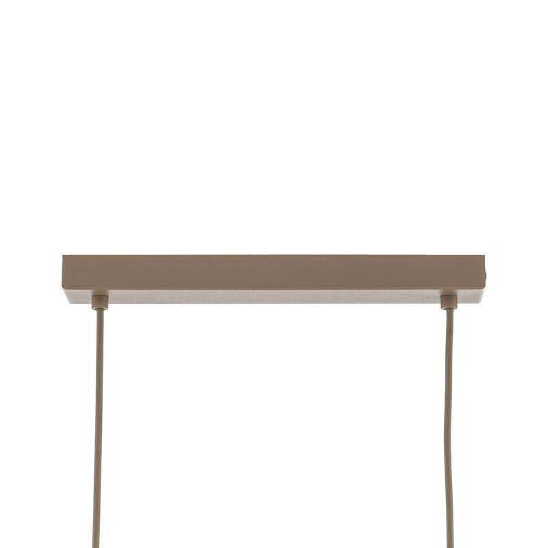 Hängeleuchte Calma 4-flammig LED Pendelleuchte dimmbar beige 95cm aus Bast Licht - 5906135116034