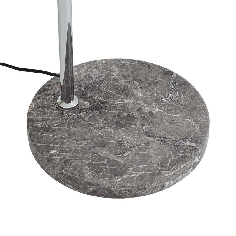 Lindby Stehleuchte Tonka Stehlampe LED E27 chromfarben grau 185cm - 4255830910753