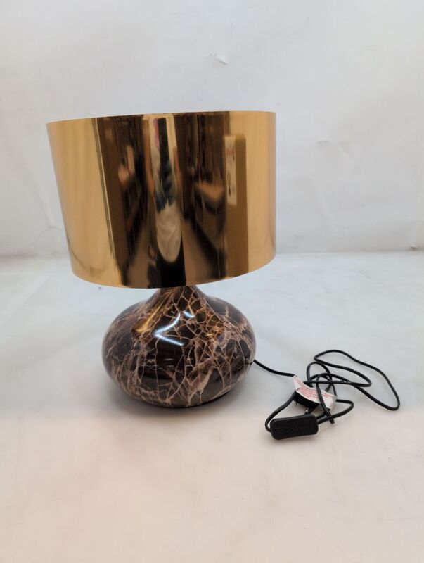 KARE Mamo Deluxe Tischleuchte gold kippbar Schreibtischlampe Bürotischlampe E27 - 4025621678632