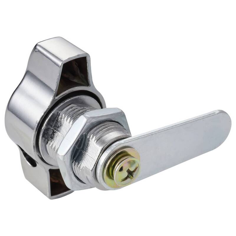 Sygonix Drehriegelschloss Chrom Sicherheitslösung 63x25x43mm 67g stabil - 4064161498249