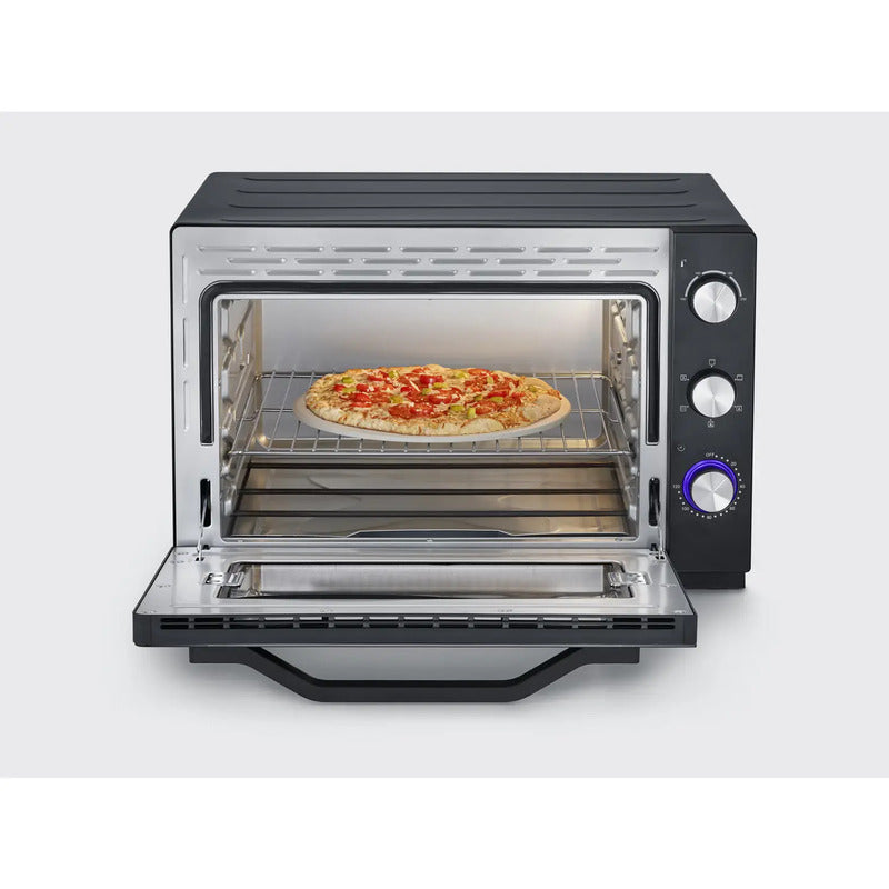 Severin 2073 Minibackofen 60 l mit Timer Grillfunktion Pizzastein schwarz - 4008146040443