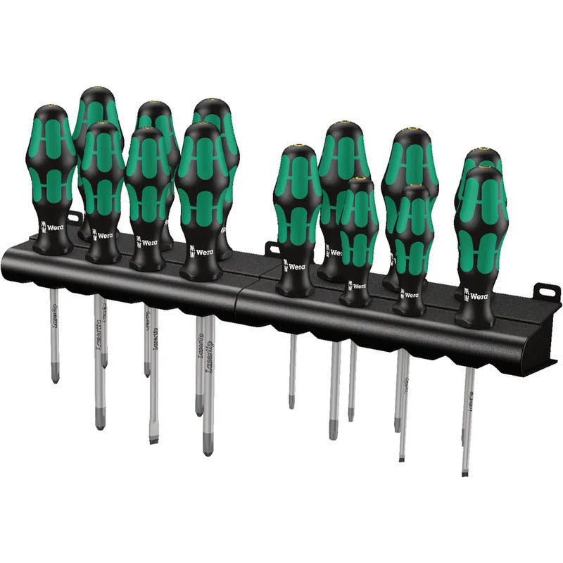 Wera Schraubendreher Set 14tlg Kraftform Schraubenzieher Werkzeug 2 Racks - 4013288163622