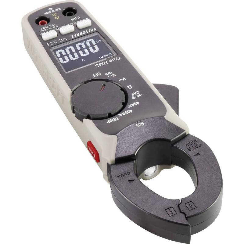 Voltcraft Stromzange VC-523 digitale Messzange 400A CAT III 600V True RMS - 4053199547463